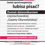 Przejdź do - Zapraszamy na łamy internetowej częstochowskiej "Gazety Obywatelskiej"